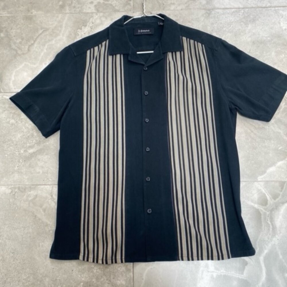 J. Campbell Los Angeles Men's short sleeve Button up Shirt - size L